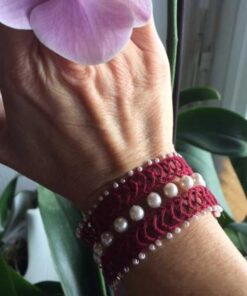 Armband Austria rot Kundin