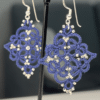 Ohrringe Pique in navy blue von lovemadecrafts