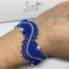 Armband Halbmond royalblau