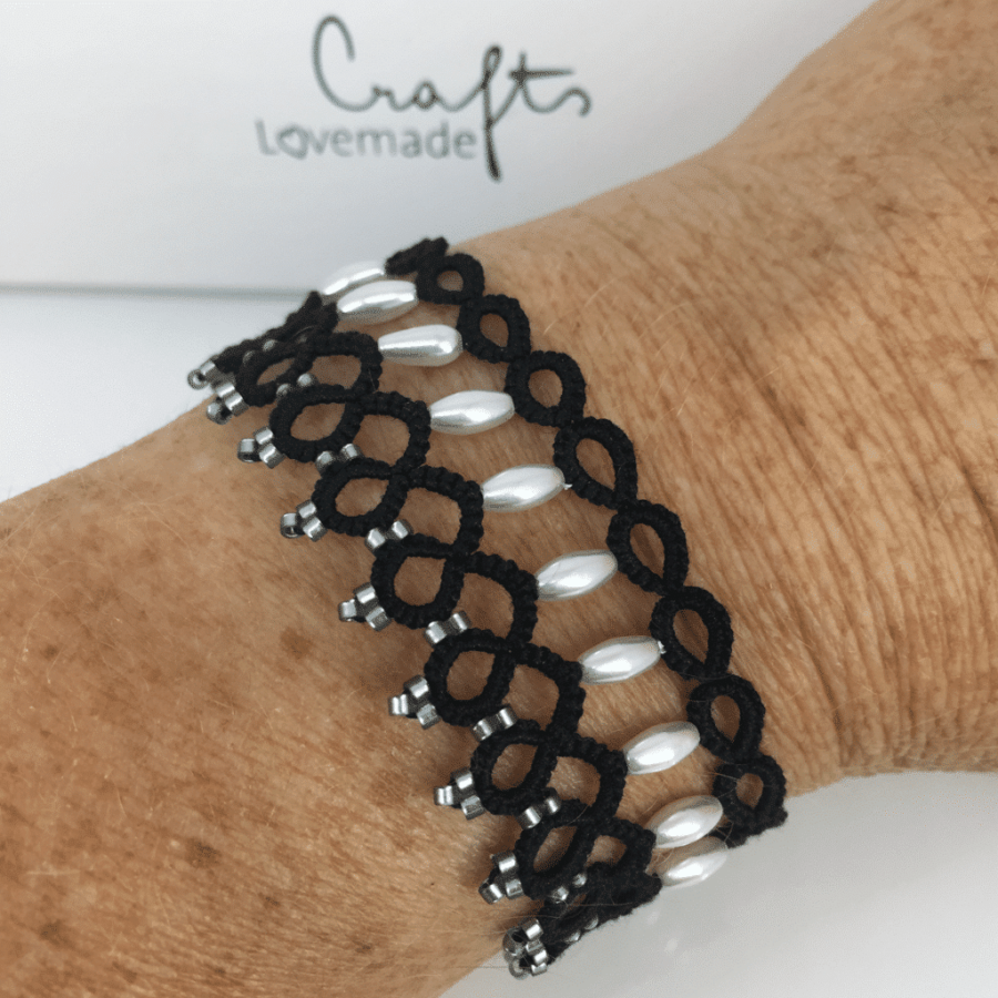 Armband Grace in schwarz