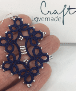 Ohrring Dragon in blau