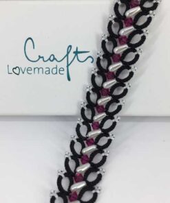 Armband Gerstenkorn pink