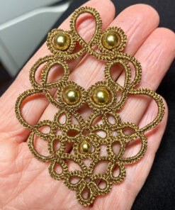 Ohrringe Fortune in gold mit Perlen