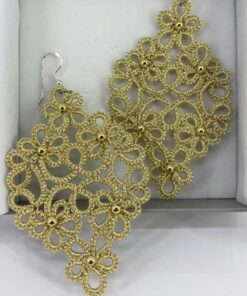 Ohrringe Starlet mit Perlen gold metallic