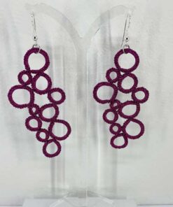 ohrringe bubbles rasperry pink
