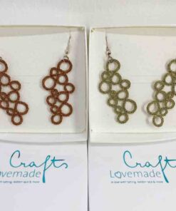ohrringe bubbles gold bronze box lovemadecrafts