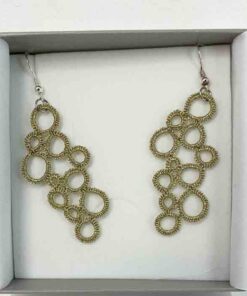 ohrringe bubbles gold metallic