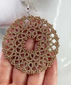 Ohrring Rosalie roségold Detail