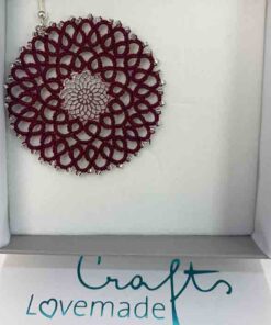 ohrringe rosalie bordeaux inlay box lovemadecrafts