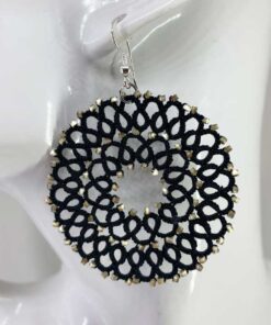 Ohrring Rosalie in schwarz champagne
