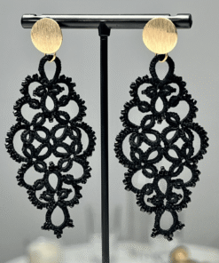 Ohrringe Shimmer in schwarz von LovemadeCrafts