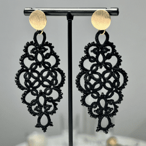 Ohrringe Shimmer in schwarz von LovemadeCrafts