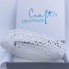 Kropfband charlene in metallic weiss