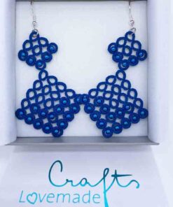 Ohrringe Scarletta due in blau in Geschenkbox