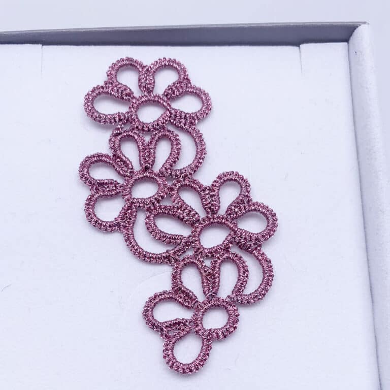 Ohrring Fairytale rose metallic single