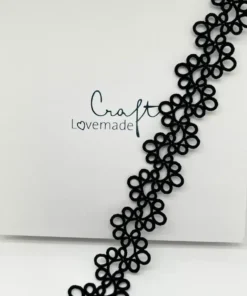 Kropfband Waves in schwarz von LovemadeCrafts