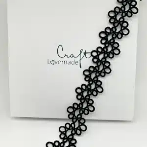 Kropfband Waves in schwarz von LovemadeCrafts