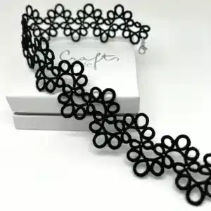 Kropfband Waves in schwarz von LovemadeCrafts