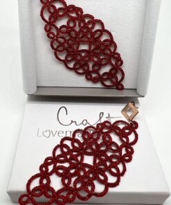 Ohrringe Dreams in rot metallic