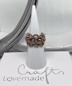 ring sophia metallic gold weiss lovemadecrafts