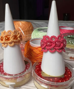 ringe sophia pink orange lovemadecrafts