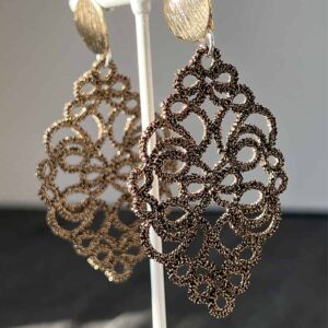 Ohrringe Vivien in dunkelgold metallic