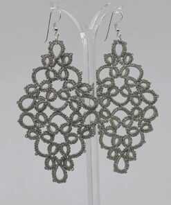 ohrringe belinda champagner.detail haken lovemadecrafts