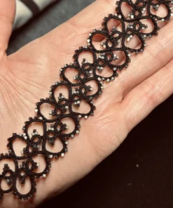 Armband Emelie in schwarz von LovemadeCrafts