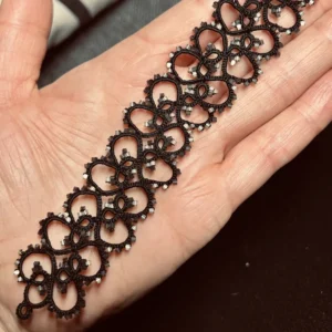 Armband Emelie in schwarz von LovemadeCrafts