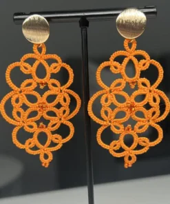 Ohrringe Firenze in Orange von LovemadeCrafts
