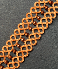 Armband Irene in rostbraun von LovemadeCrafts