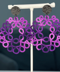 Ohrringe Cora in purple von LovemadeCrafts